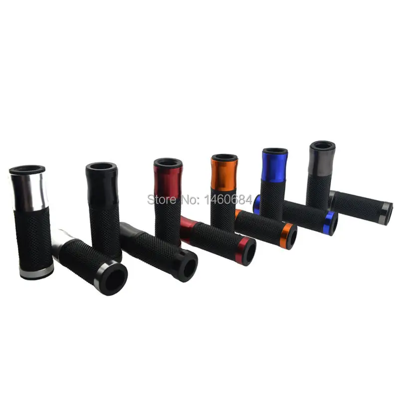 6 Color Motorcycle CNC Aluminum Rubber Gel Hand Grips Moto 7/8