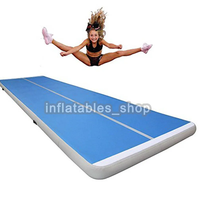 6x1x0,2m blaue aufblasbare Gymnastikmatratze Gym Tumble Airtrack Boden Tumbling Air Track zu verkaufen