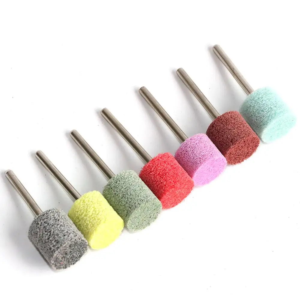 

7pcs/10pcs Nylon Fiber Grinding Head Buffing Wheel Mounted Point for Mould Finish Polishing Rotary Tool Accessories 3mm Shank