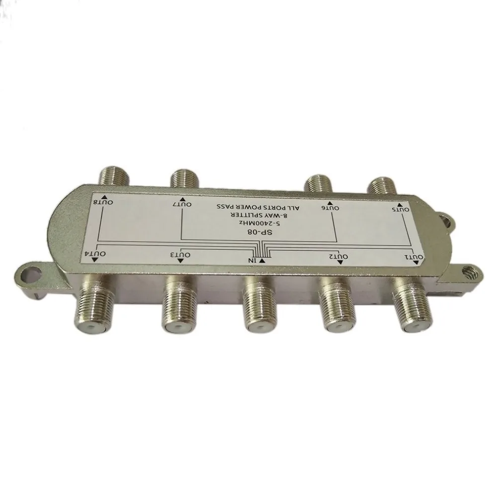 GSP-08A 8双方向の信号衛星スプリッタテレビアンテナrf同軸ケーブルスプリッター卸売