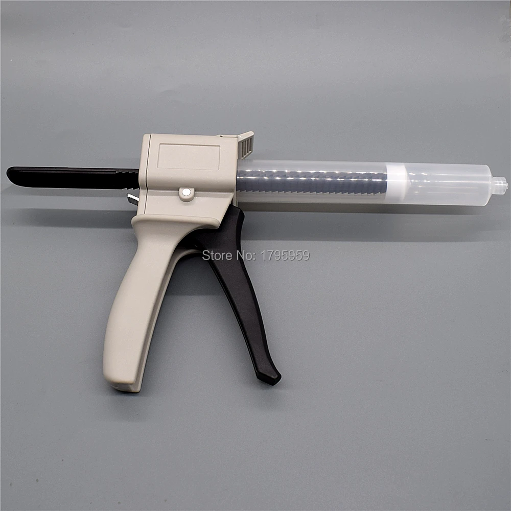Pistole per colla Utensile manuale Pistole per liquidi singole da 55 ml Dispenser adesivo Colla UV da 55 cc Pistola per mastice manuale con barile di siringa erogatore da 55 ml