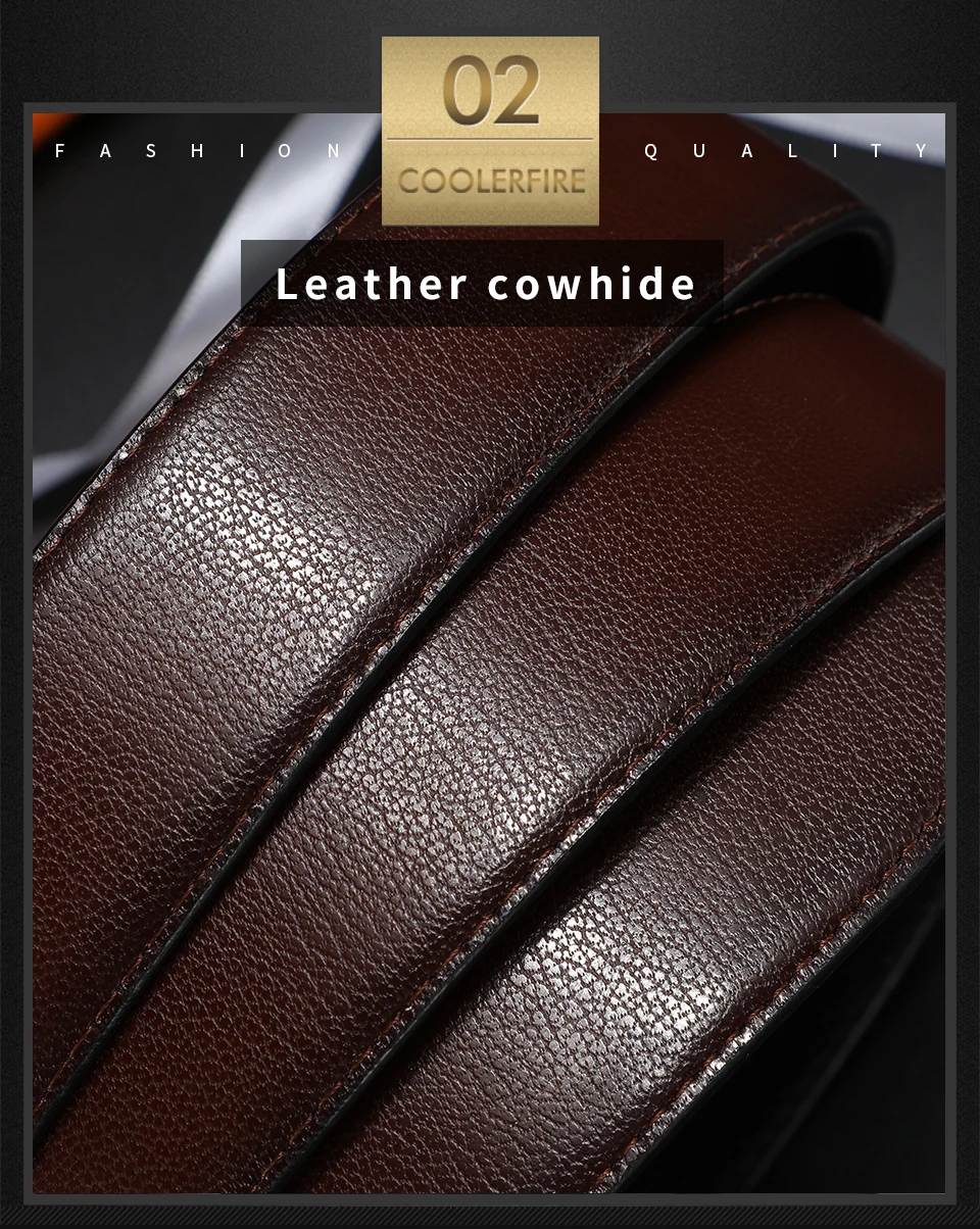 Neuer Herren-Gürtel aus echtem Leder, 100 cm, 110 cm, 120 cm, 130 cm, 140 cm, 150 cm, wendbare Schnalle, braune und schwarze Business-Kleidergürtel für Herren – Detail 5