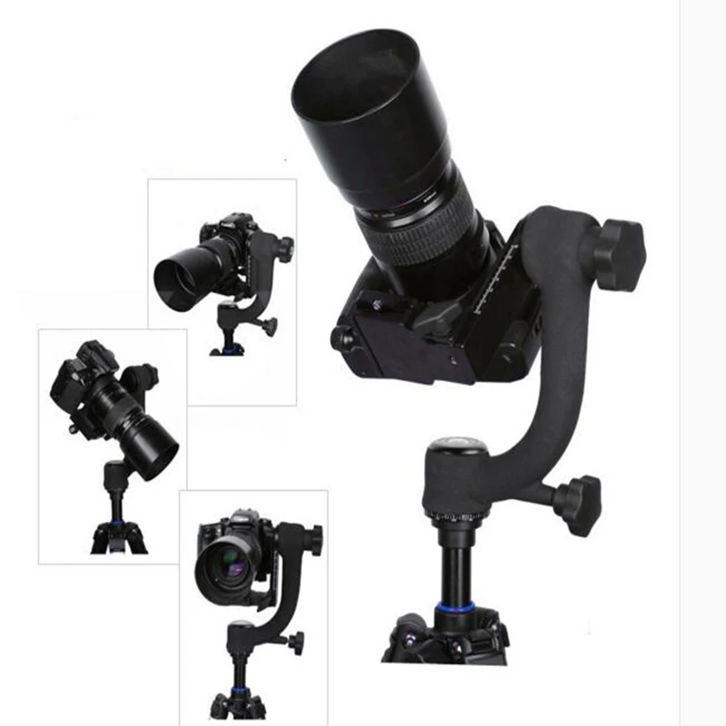 Metal 360 Degree Panoramic Gimbal Tripod Head Arca-Swiss Standard Bird Shooting Vertical for Canon Nikon DSLR Camera Watching