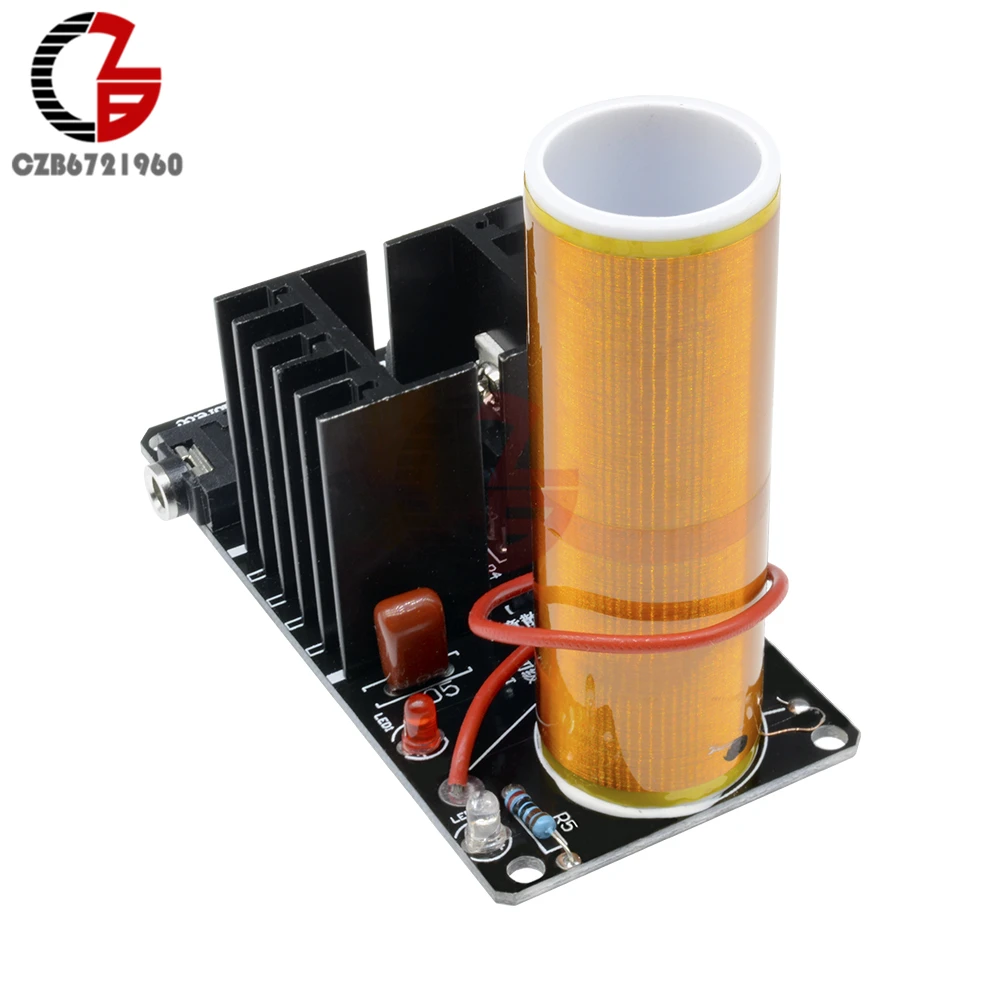 Imagem -04 - Mini Caixa de Som de Plasma Tesla 15w Bobina de Música Gerador Arco Transmissão sem Fio dc 15v24v