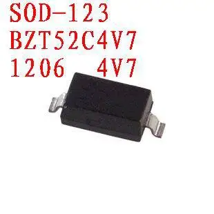 Zener diode  BZT52C4V7    SOD-123  4V7  100PCS