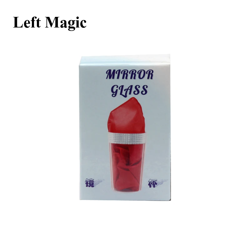 Mirror Glass Magic Tricks New Liquid To Silk Appearing Props Close-Up Magic Street Stage Magic Accessories Comedy Mentalism