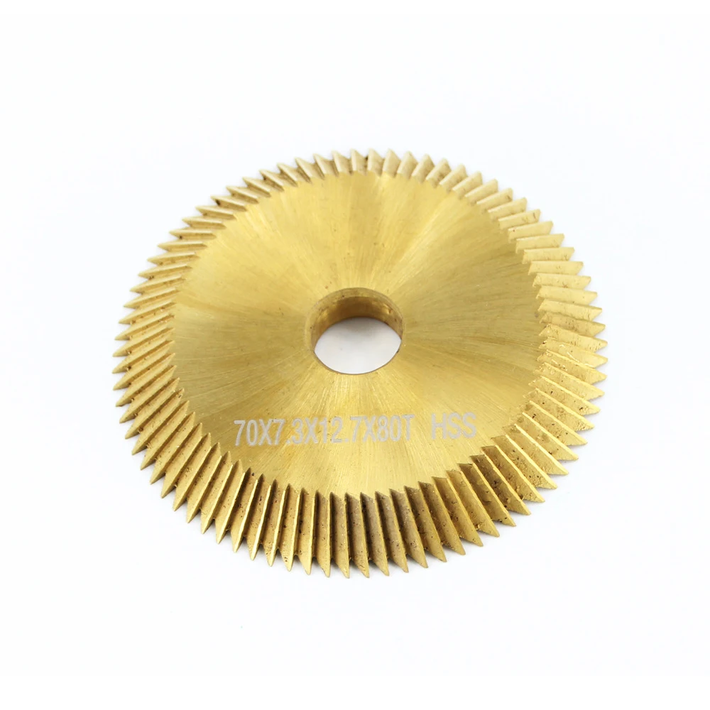 1PC Cutting Machine Blade 80/100 Tooth HSS Circular Saw Blades 70*7.3*12.7*80T/100T for Metalworking