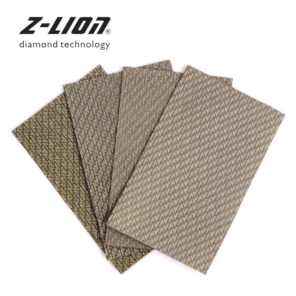 

Z-LEAP 4pcs Diamond Sanding Screen Dry Wet Diamond Polishing Abrasive Paper Sheets Sandpaper for Stone Glass Ceramic Concrete