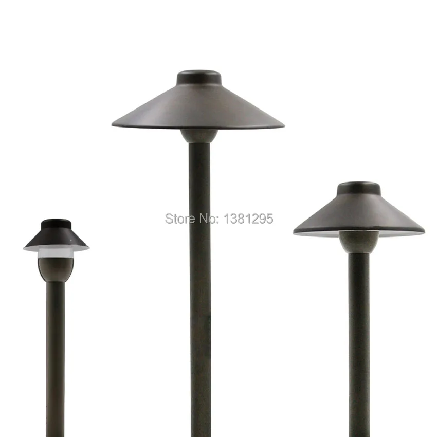 12pcs 12V Low Voltage Outdoor Landscape Path Light G4 Bulb Cast Brass Bronze Waterproof  Garden Yard Pathway Lawn Lamp