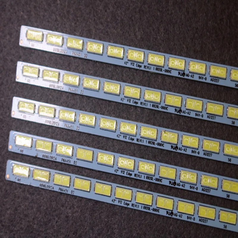 10PCS Original ใหม่ LED Backlight Strip 60Leds 531มม.สำหรับ LG 42นิ้วทีวี LE42A70W 6922L 0016A 6916L 0912A 6920L 0001C