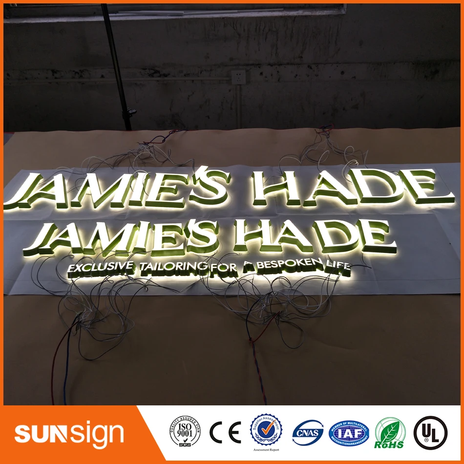 Mini Extremely Durable acrylic led sign channel letter