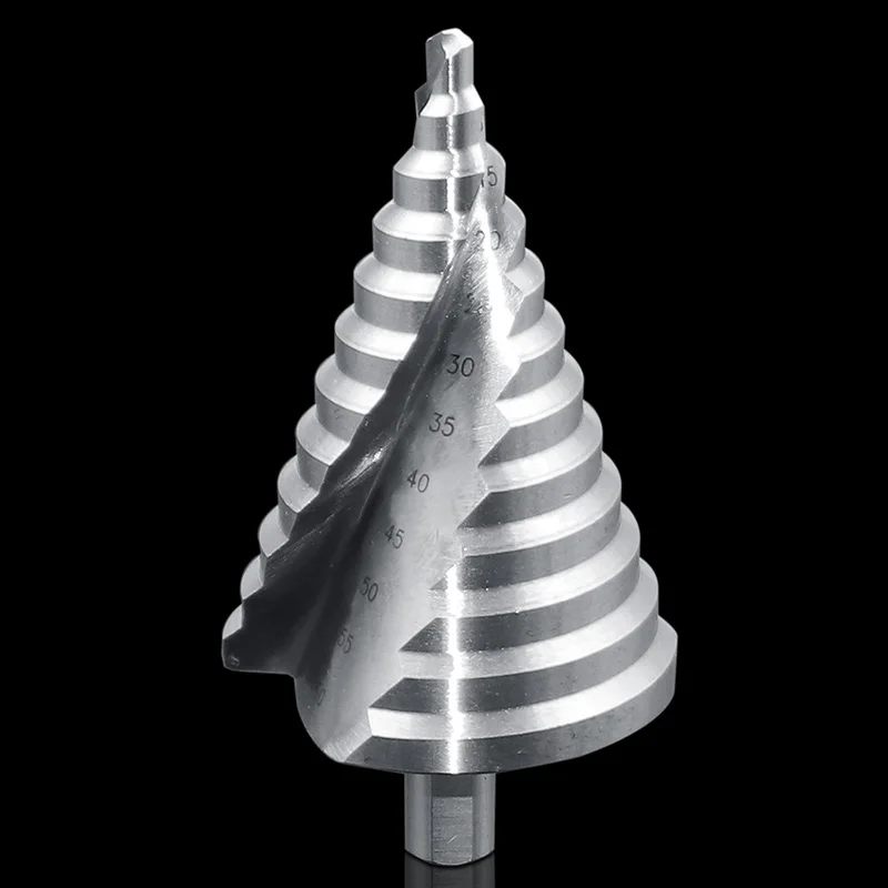 Cono Foro Opener Cutter Passo Punta del trapano HSS 6-60mm In Acciaio Del Metallo Foro Cutter bit Strumento di Potere Uso