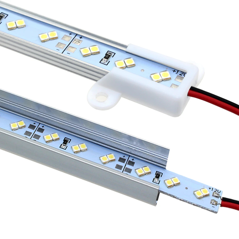 Super bright smd 2835 LED rigid strip DC 12V 144 led rigid double row LED bar light 1m U/ V groove 60pcs, led rigid bar light