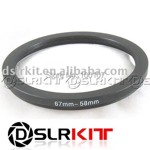 Anneau de filtre abaisseur, 67mm-58mm 67-58, adaptateur pas à pas