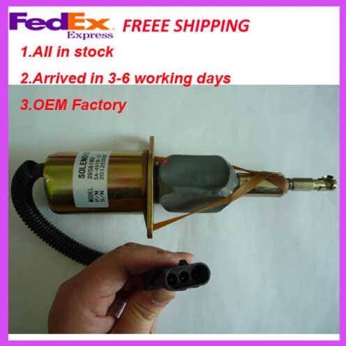 6BTA5.9-M2 Fuel Shut off/shutdown Solenoid 3958160 SA-4978-12 12V