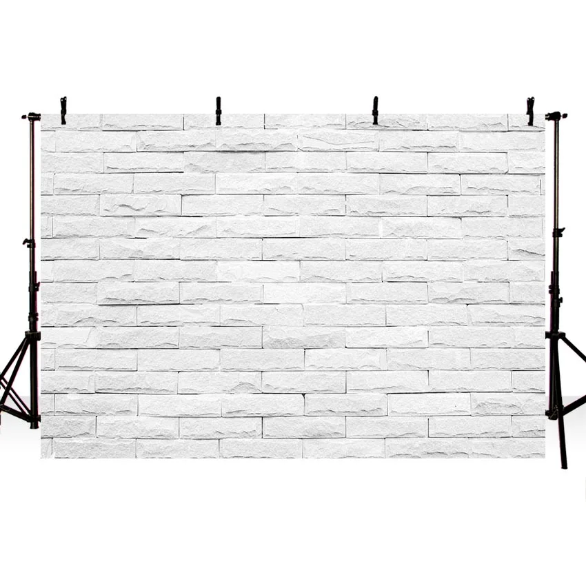 

Photography Backdrop Pure White Brick Wall Background Photo Studio Child Wedding Newborn Baby Photophone Photocall Prop