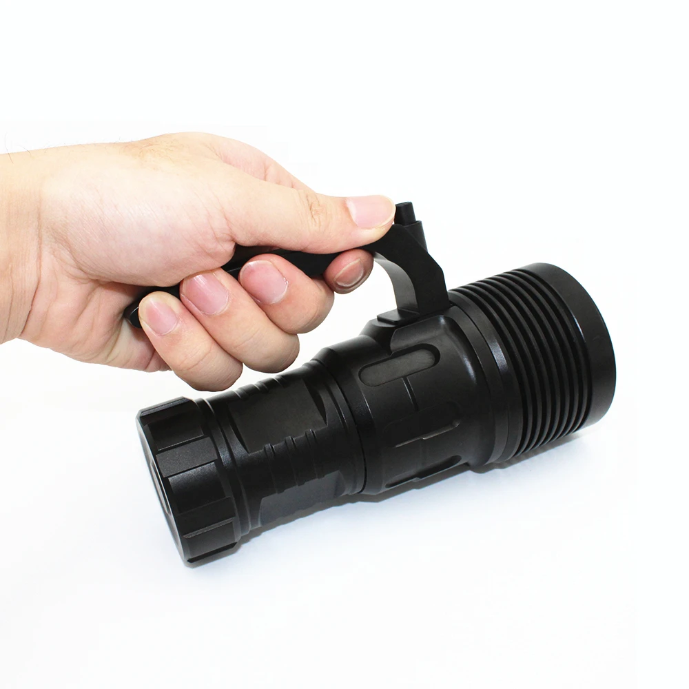 

Профессиональсветильник Подводный фонарь для дайвинга XHP70, 4000 люмен, водонепроницаемая лампа 100 м, алюминиевый светодиодный фонарь с питанием от 4x 18650