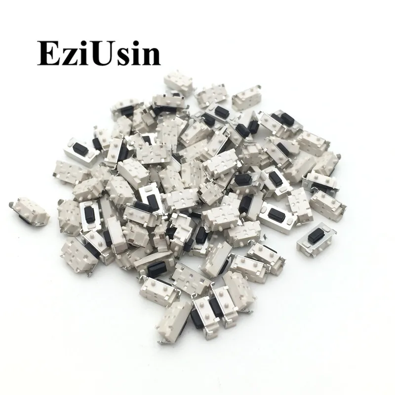 EziUsin 100pcs Micro Tact Switch Touch 3*6*3.5 3x6x3.5 2x4x3.5 SMD For MP3 MP4 Tablet PC Button Bluetooth Headset Remote Control