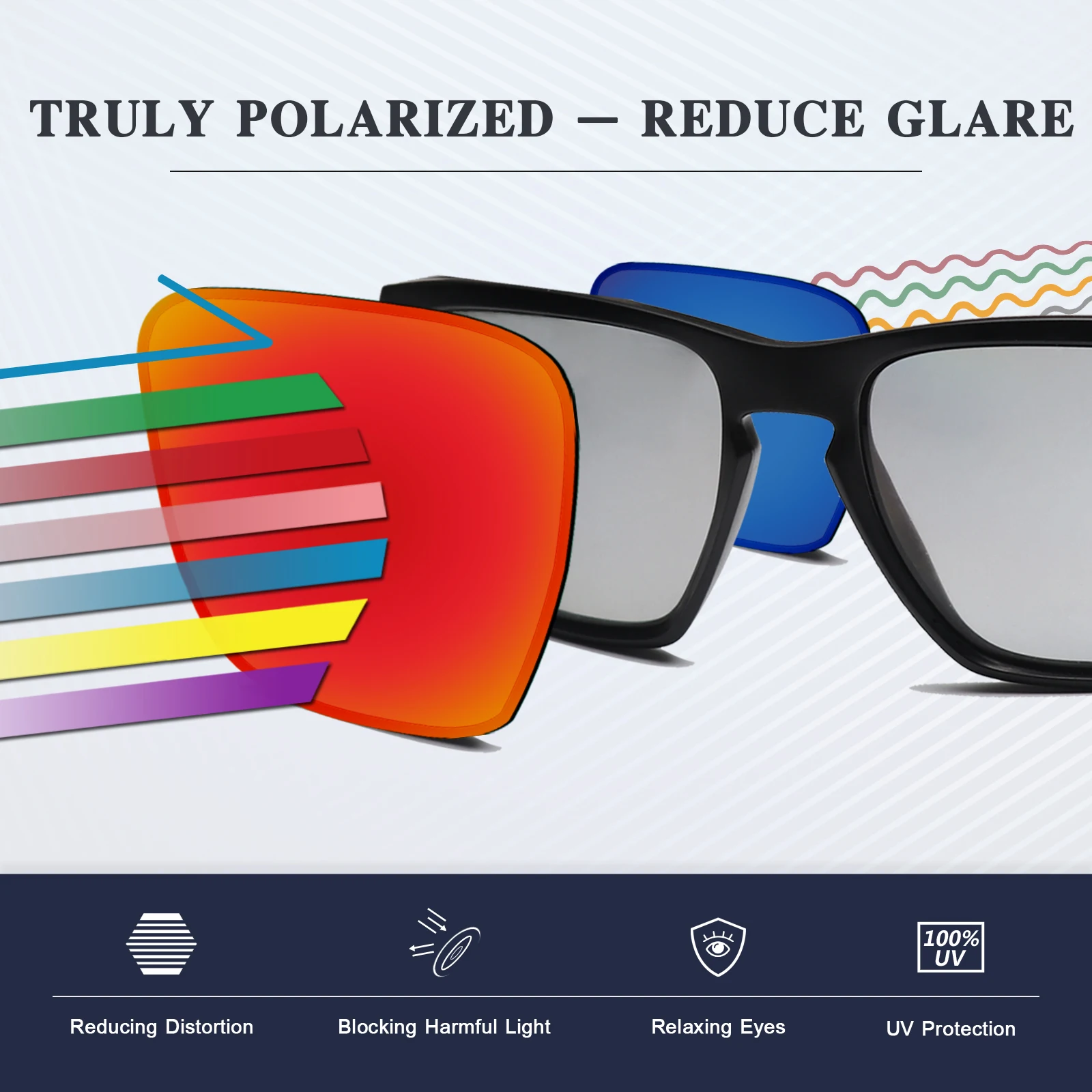 SmartVLT Performance Polarized Replacement Lenses for Arnette Complementary AN4233 Sunglasses