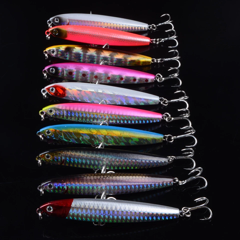 10pcs 10cm 20.6g Vib Lure Hard Plastic Fish Artificial Bait for Fishing 3D Eyes Swimbait Crankbait Wobblers Fishing Lure pesca