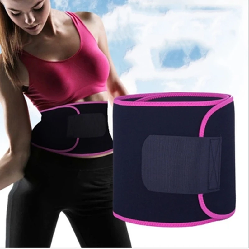 Sports Waist protection belt Waist Tummy Trimmer Slimming Sweat Belt Fat Burn Shaper Wrap Band Weight Loss Exercise Men Women