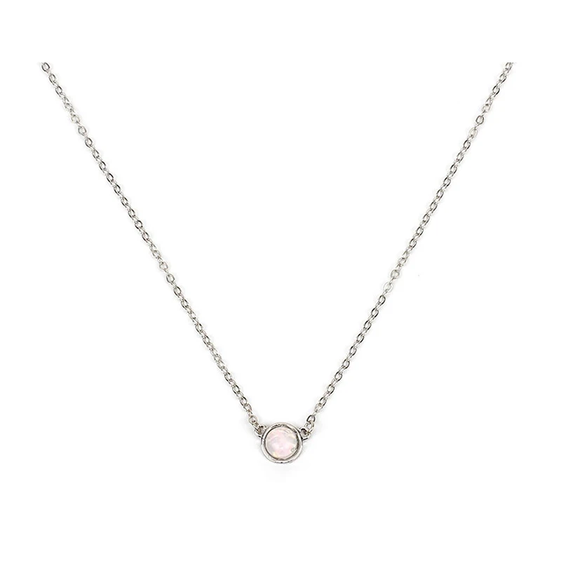 Cute Round Shell Pendant Necklace For Women Gold Silver Color Metal Chain Necklace Fashion Jewelry Colliers Colar Bijoux Femme