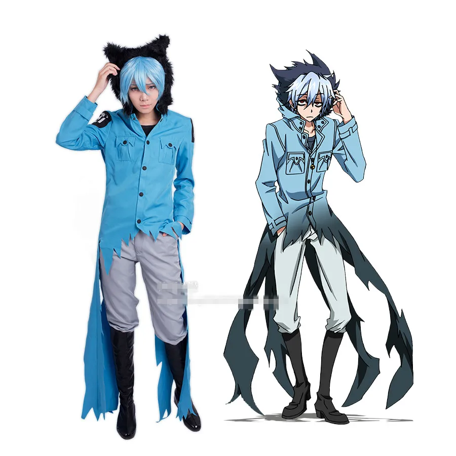 Anime! SERVAMP Sleepy Ash Cosplay Costume Women/Men Suit Performance Animation Students Uniform coat+pants+T-shirt Free Shipping