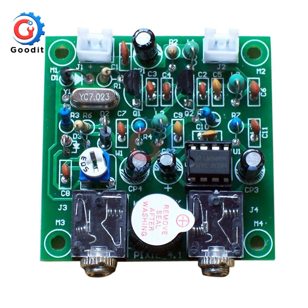 12V Power HAM RADIO 40M CW Shortwave QRP Pixie Transmitter Receiver Module 7.023MHz-7.026MHz For DIY Kit