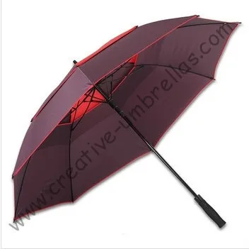 136cm diameter golf umbrella,professional making umbrellas,auto open.14mm fiberglass shaft and 5.0 fiberglass ribs,double layer