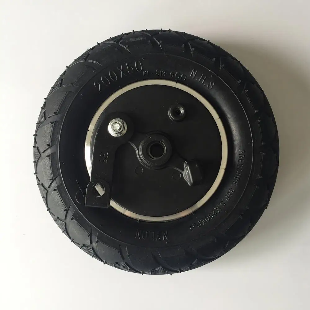 8 Inch Wheel 200x50 Tube Tire With Drum Brake 8