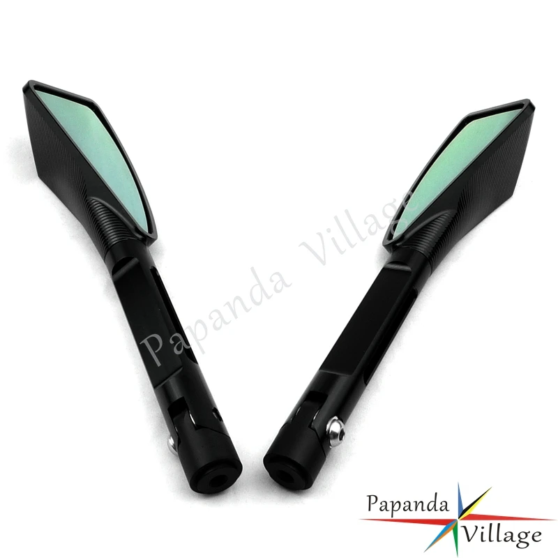 Papanda Motorbike CNC Aluminum Black Rearview Mirror Side Mirror for Honda CB1000R CB1300 Suzuki GSF1250 GSF600 Yamaha FZ1 FZ6