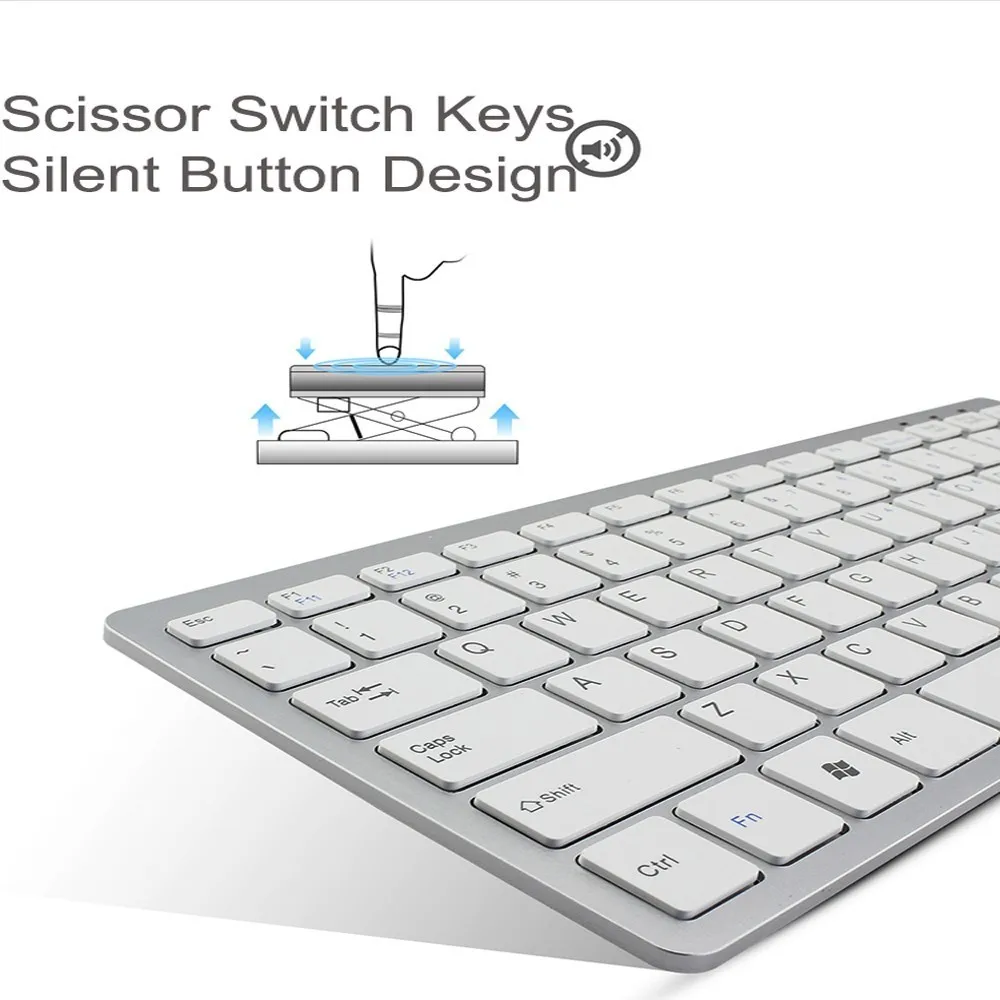 CHYI Ultra Slim 78 Keys Scissor USB2.0 Wired Keyboard 78-Key Ultra-Thin Keypad USB Cable Mini Silent Keyboard For Laptop Desktop