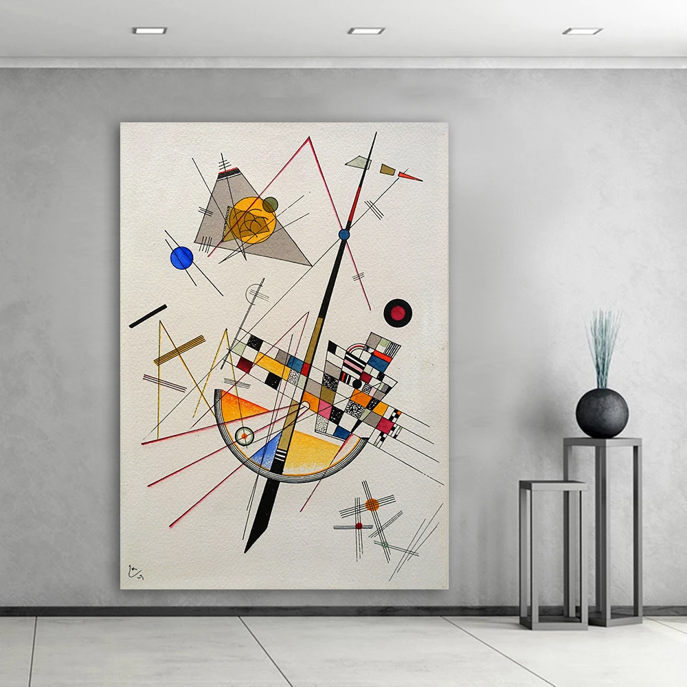 

Абстрактный холст, искусство Wassily Kandinsky, настенные картины для гостиной, современная картина, без названия, домашний декор, без рамки