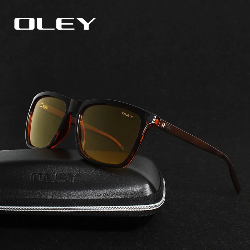 

OLEY Men Polarized Night Driving Sunglasses Women Brand Designer Yellow Lens Night Vision Driving Glasses Goggles Reduce Glare