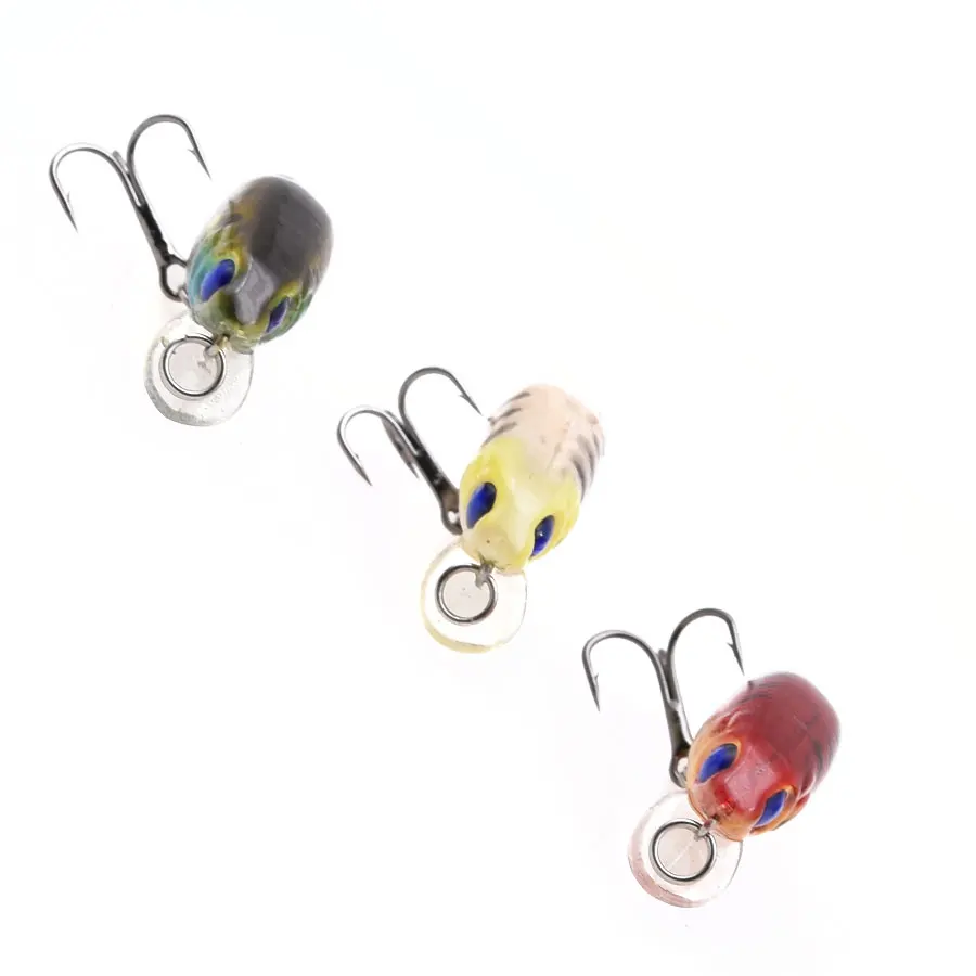 1 piece small artificial  hard plastic minnow lure bait , water fishing wobbler treble hook swimming bait