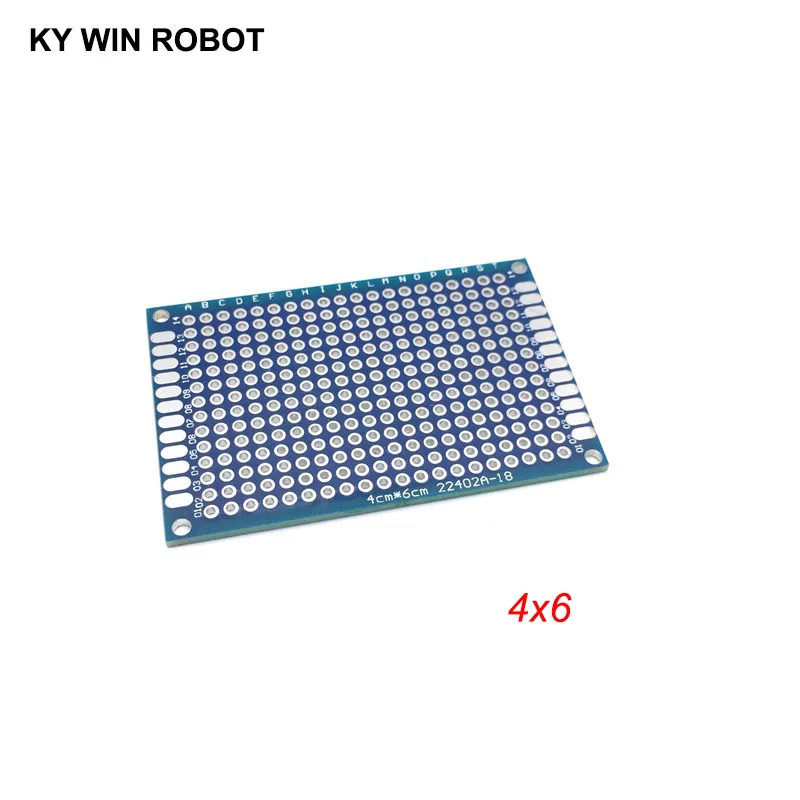 5pcs 4x6cm 40x60 mm Blue Double Side Prototype PCB Universal Printed Circuit Board Protoboard For Arduino