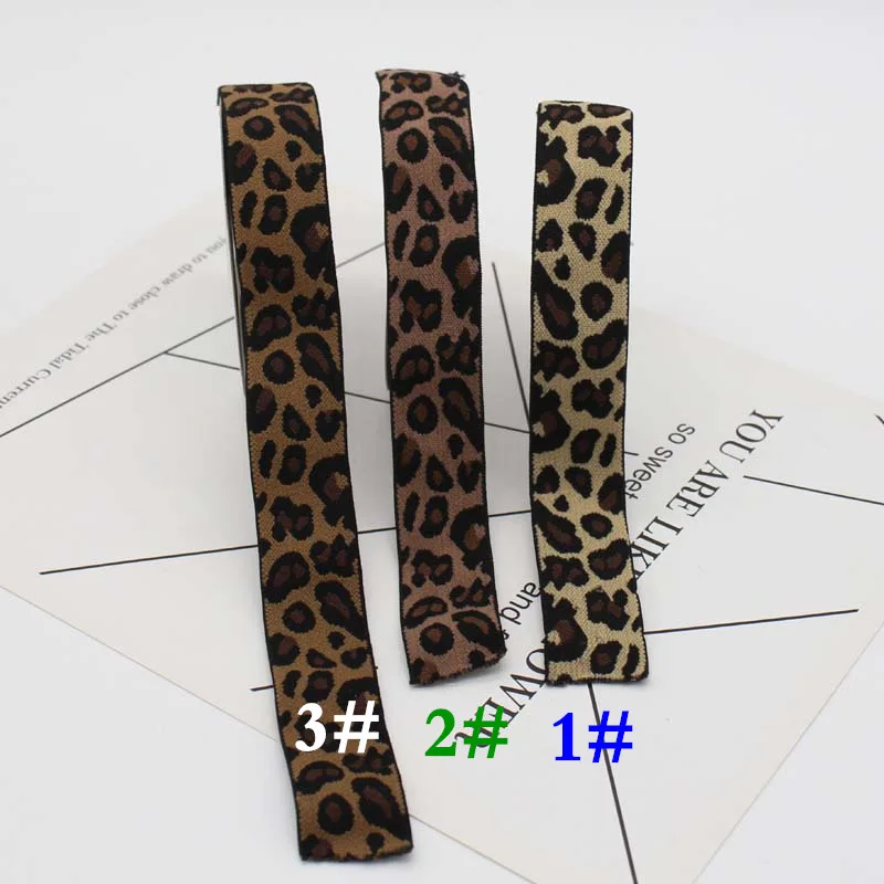 25mm leopard new style elastic bands Short skirt jacquard waistband elastic rubber band