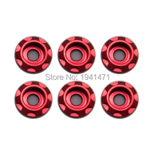 RFDTYGR Aluminum Colored Screw Gasket  Orz Gasket Customed Parts ForTamiya MINI4WD Aluminu Colored Screw Gasket 94946  50Pcs/lot