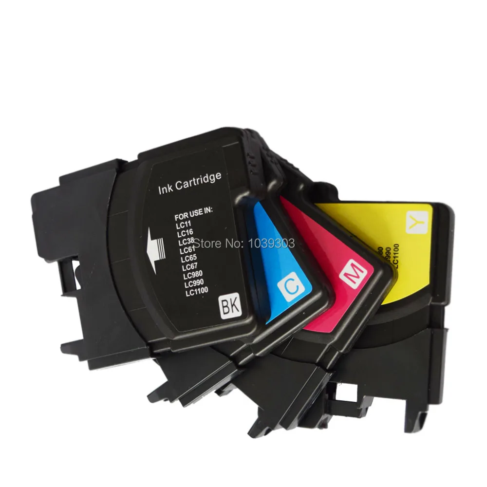 

Compatible 4Color Ink Cartridge LC980 LC1100 LC61 Borther DCP-195C DCP-197C DCP-365CN DCP-373CW DCP-535CN DCP-585C DCP-585CW