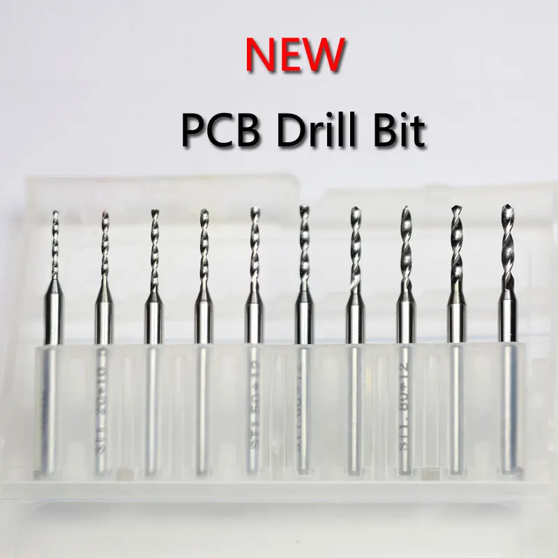 New 10pcs 2.0mm  PCB Print Circuit Board Drill Bits, Engraving Drill Bit, Woodworking Tools HUHAO