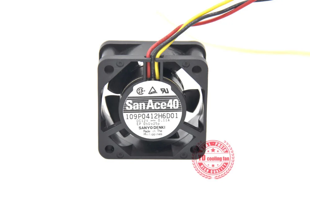 Novo sanyo denki san ace san ace40 109p0412h6d01 4020 12v 0.11a ventilador de refrigeração