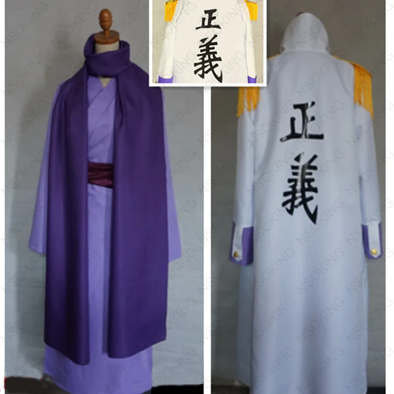 Traje de Cosplay de One Fujitora Isshiou, conjunto completo hecho a medida