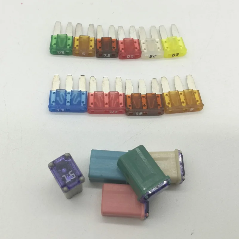 Micro Cartridge Fuses Mini Rectangle Fuse PEC Automotive Car Fuse J 15A 20A 25A 30A 40A For Ford Levin Toyota HYUNDAI LINCOLN