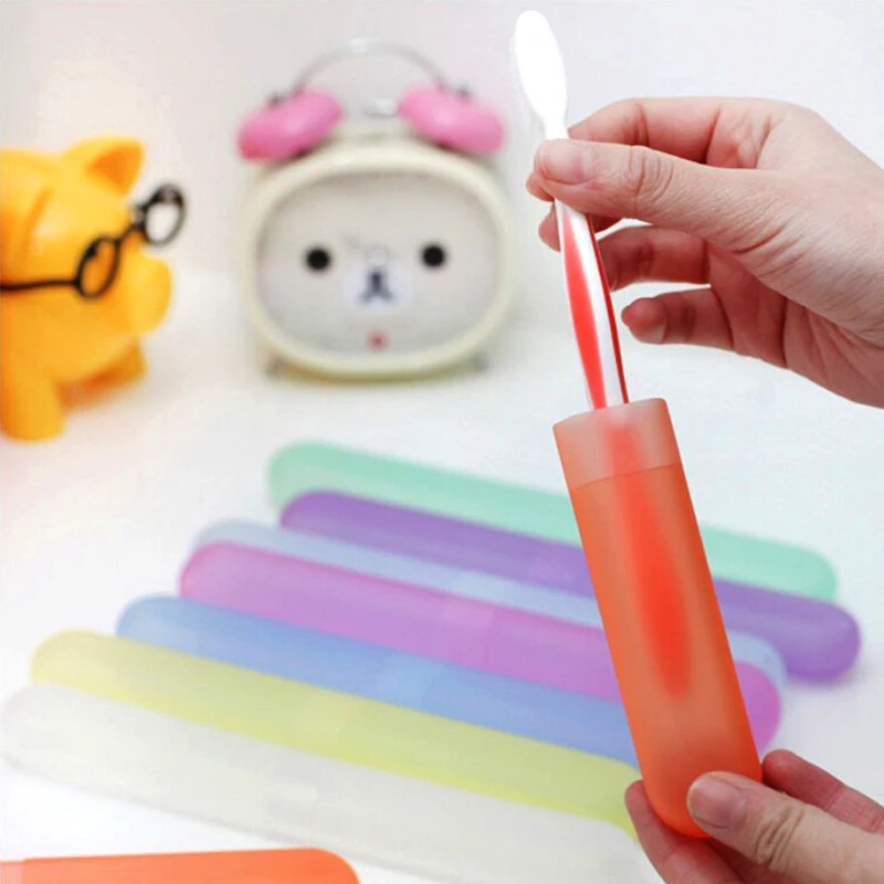 1 Pcs New Trendy Travel Hiking Camping Toothbrush Protect Holder Case Box Tube Cover Portable Toothbrushes Health Protector