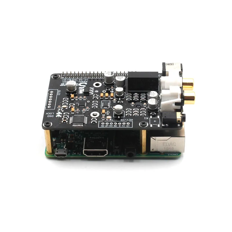 Placa de transmissão Digital do decodificador da Op, Raspberry Pi 2B 3B 3B + 4B DAC G3-001, ES9038q2m OPA1612, I2S, 32bit, 384K, DSD128