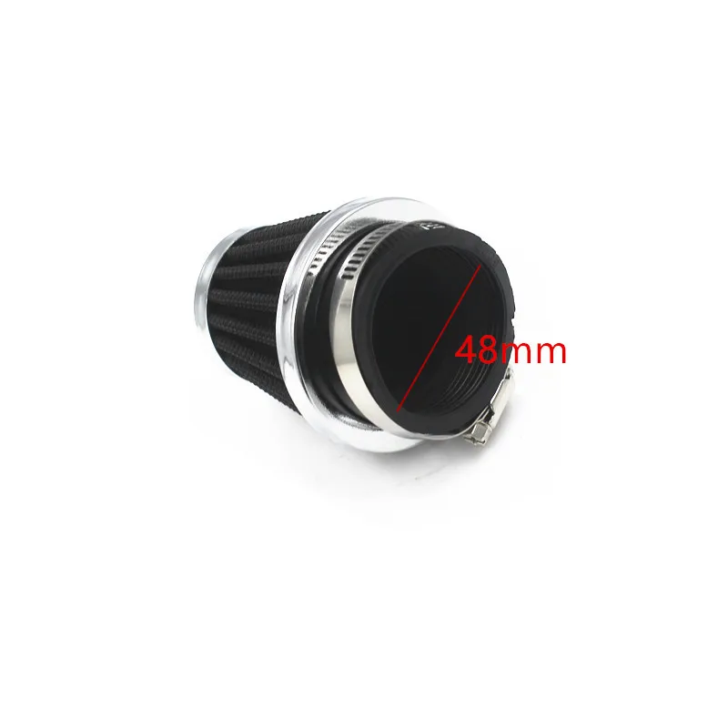 Motorcycle 48mm Air Filter Cleaner For Honda CB250R CB250S 250 Suzuki GS250 Yamaha DT250 Kawasaki KZ250