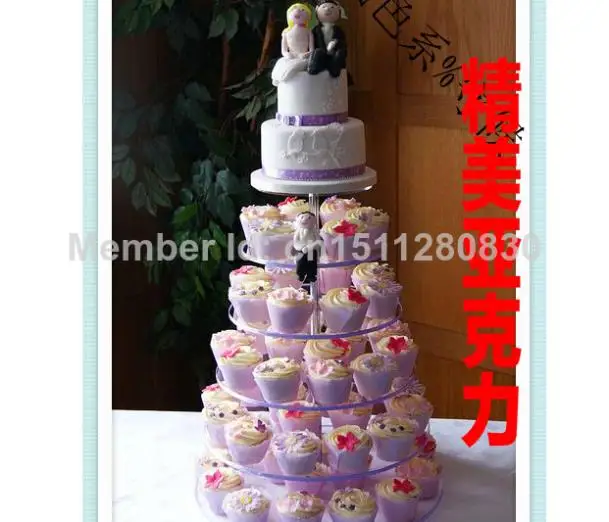 

event party supplies European cake aircraft 6 round acrylic cake tier Luxury hotel dessert aircraft champagne decoration