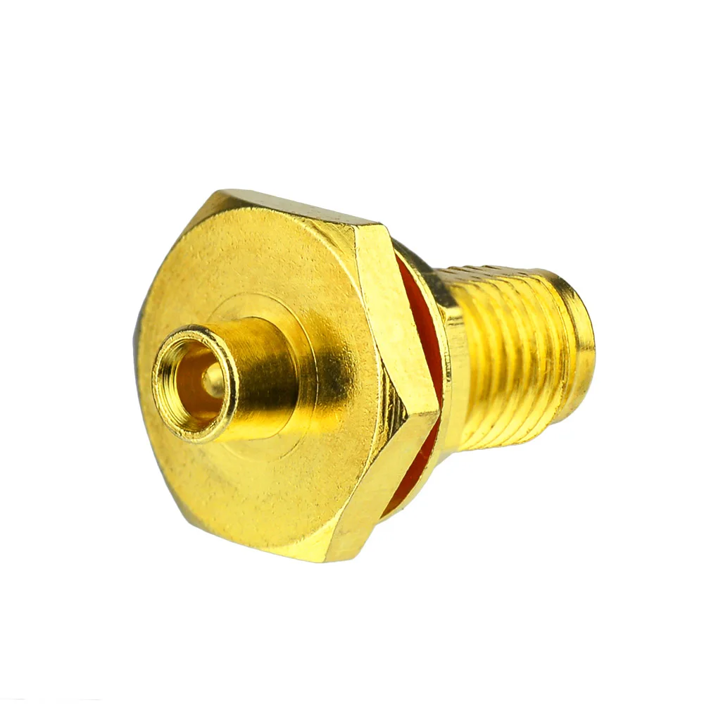 Eightwood 5PCS RP-SMA  Jack Female RF Coaxial Connector Adapter Solder Bulkhead for Semi-rigid .086