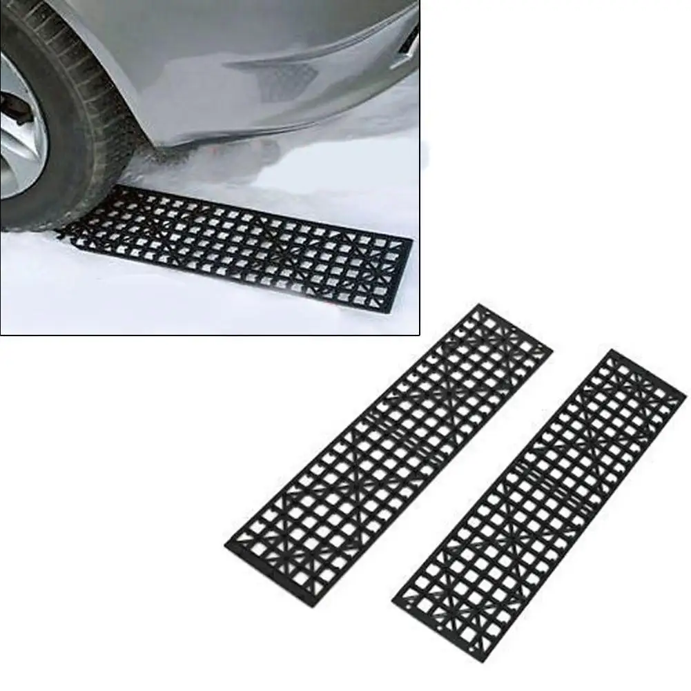 Accessori professionali per auto 2 pezzi Car Off The Hook Plate piastra paramotore per pneumatici auto-Driving Off-Road Equipment Slide tappeto