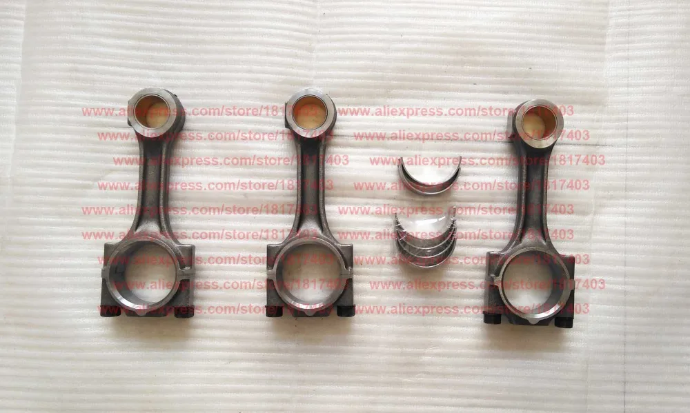 

TY295.4.1.2-1 Connecting rod assy + TY295.4.1-6 Connecting rod bearing shell, Jiangdong / JD engine parts, TY395IT, TY3100IT